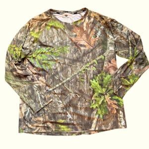 Mossy Oaks No Fly Zone Camouflage Long sleeve shirt, Insect Repellent Size XL